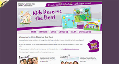 Desktop Screenshot of kidsdeservethebest.co.uk